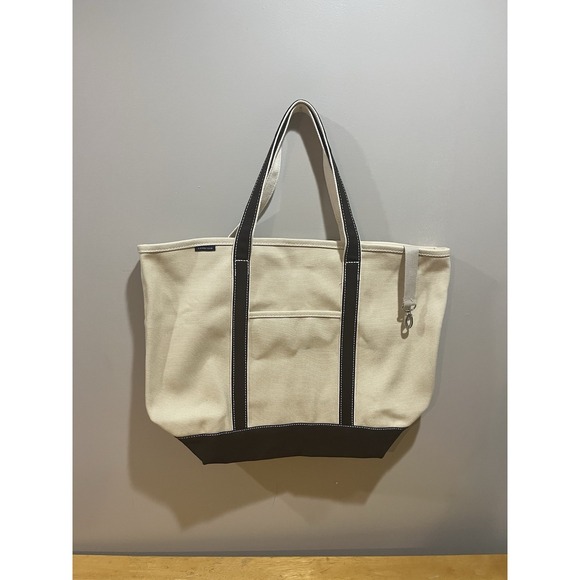 Lands' End Handbags - Lands'‎ End Extra Large  Canvas Tote Boat Bag Brown/Cognac 33x38" Y2K